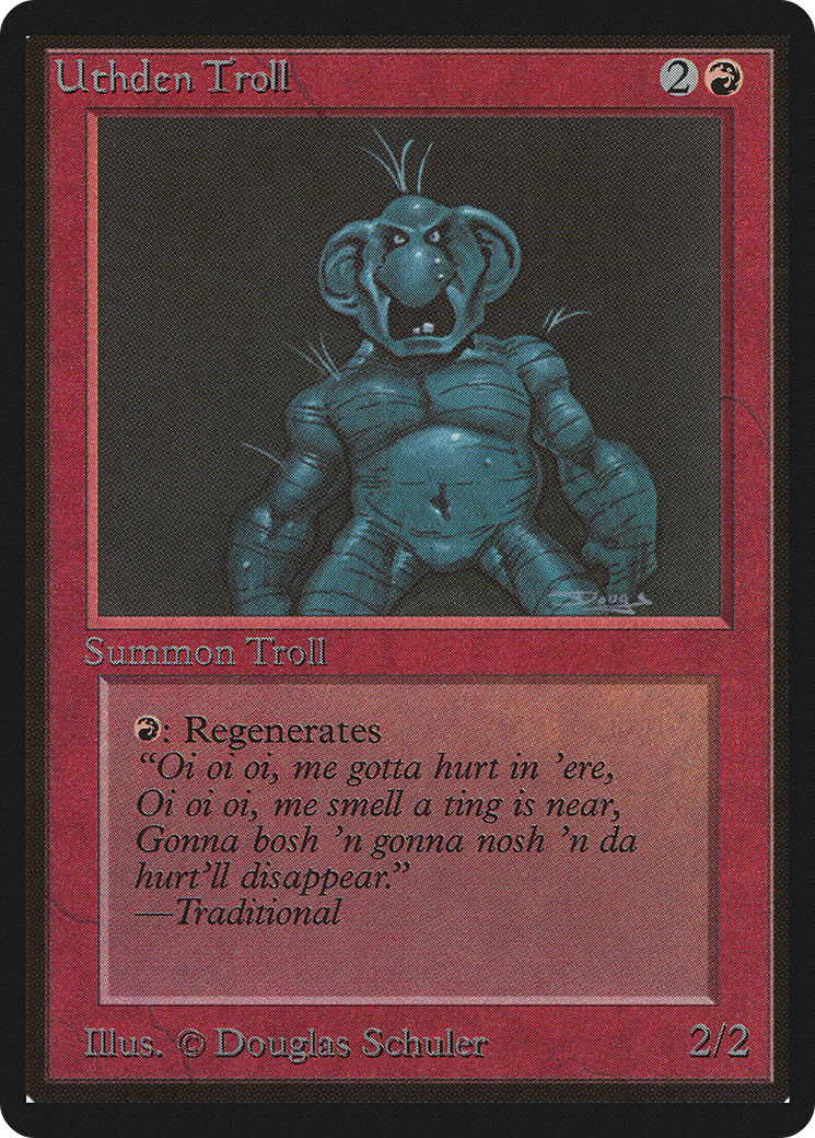 Uthden Troll (LEB-) [Oldschool] Limited Edition Beta MTG Single Wizards of the Coast