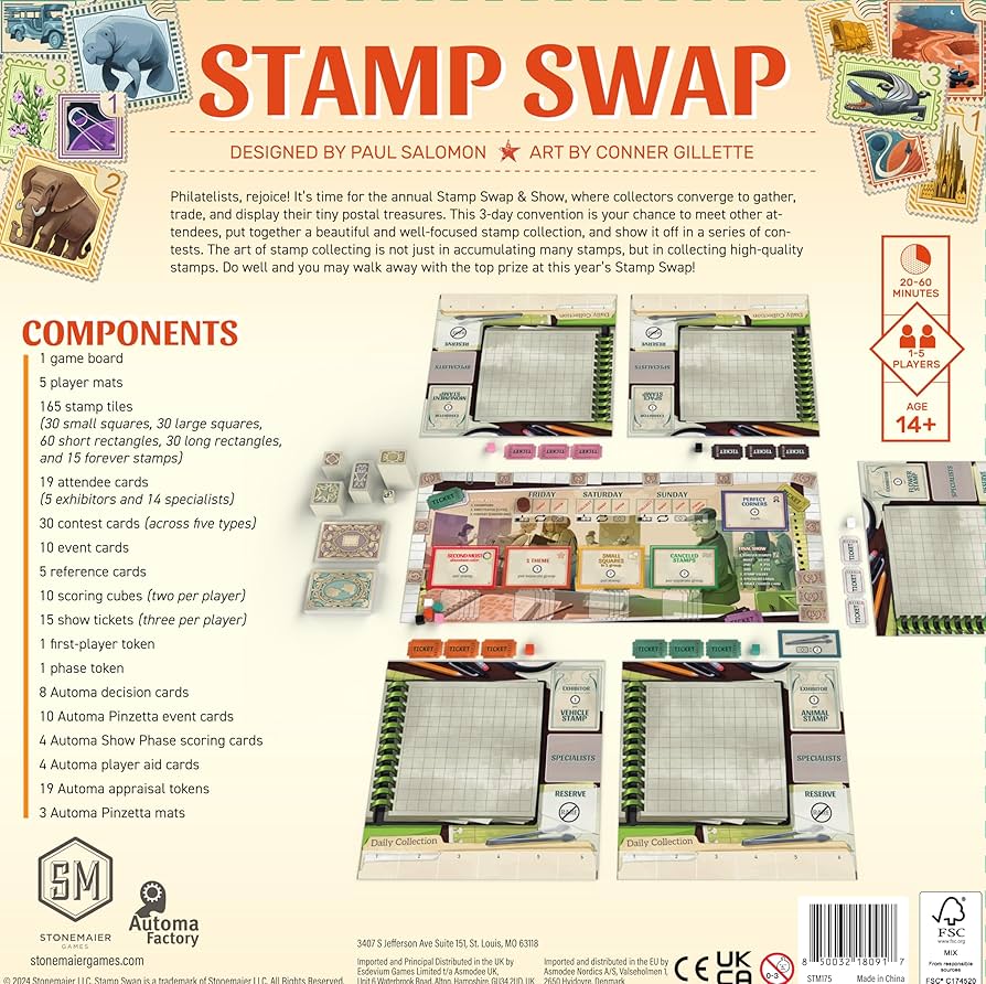 Stamp Swap Board Games Stonemaier Games