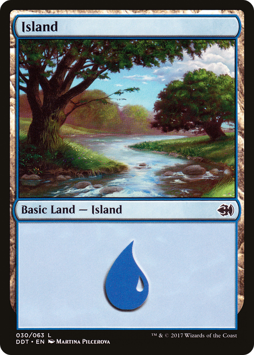 Island (30) (DDT-030) [Misc] Duel Decks: Merfolk vs. Goblins MTG Single Wizards of the Coast