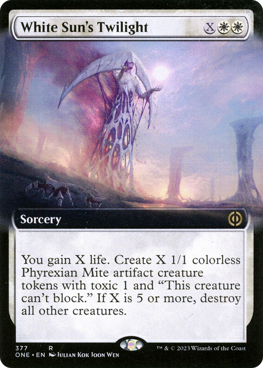White Sun's Twilight (ONE-377) [Phyrexia: All Will Be One] (Extended Art) Foil MTG Single Wizards of the Coast