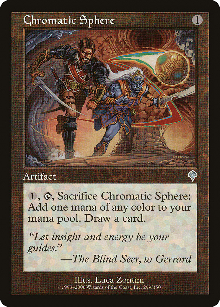 Chromatic Sphere (INV-299) [Invasion] MTG Single Wizards of the Coast