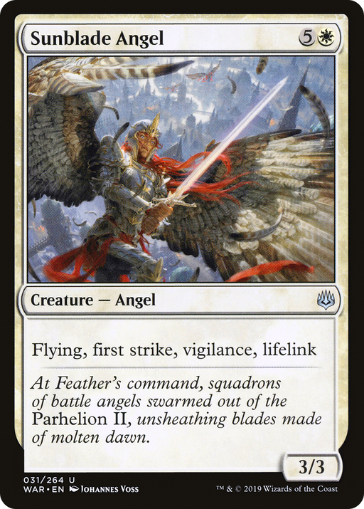 Sunblade Angel (WAR-031) [War of the Spark] MTG Single Wizards of the Coast