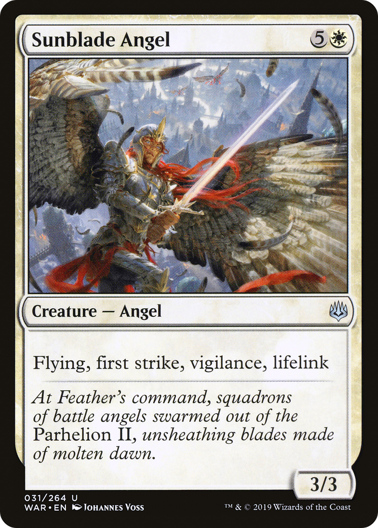 Sunblade Angel (WAR-031) [War of the Spark] Foil MTG Single Wizards of the Coast