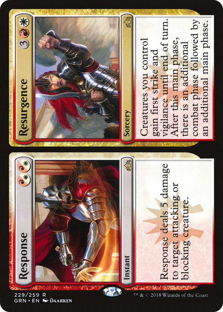 Response // Resurgence (GRN-229) [Guilds of Ravnica] Foil MTG Single Wizards of the Coast