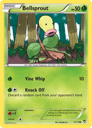 Bellsprout (1/111) Reverse Holofoil [XY: Furious Fists] Pokemon Single Pokémon