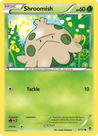 Shroomish (6/111) Reverse Holofoil [XY: Furious Fists] Pokemon Single Pokémon