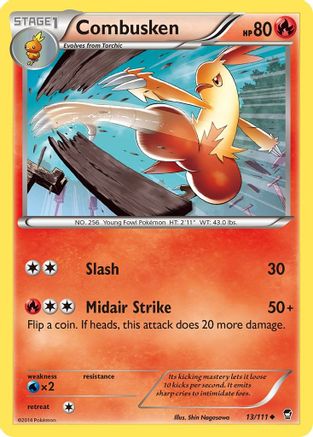 Combusken (13/111) Reverse Holofoil [XY: Furious Fists] Pokemon Single Pokémon