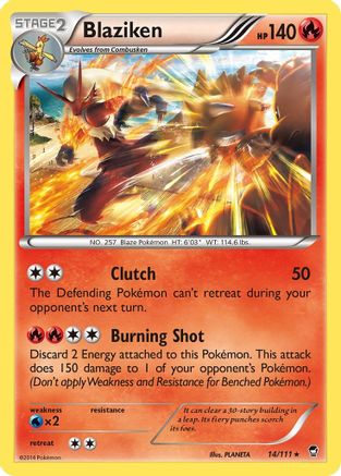 Blaziken (14/111) Holofoil [XY: Furious Fists] Pokemon Single Pokémon