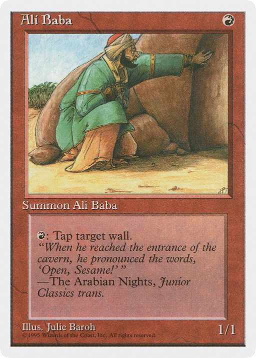 Ali Baba (4ED-175) [Fourth Edition] MTG Single Wizards of the Coast