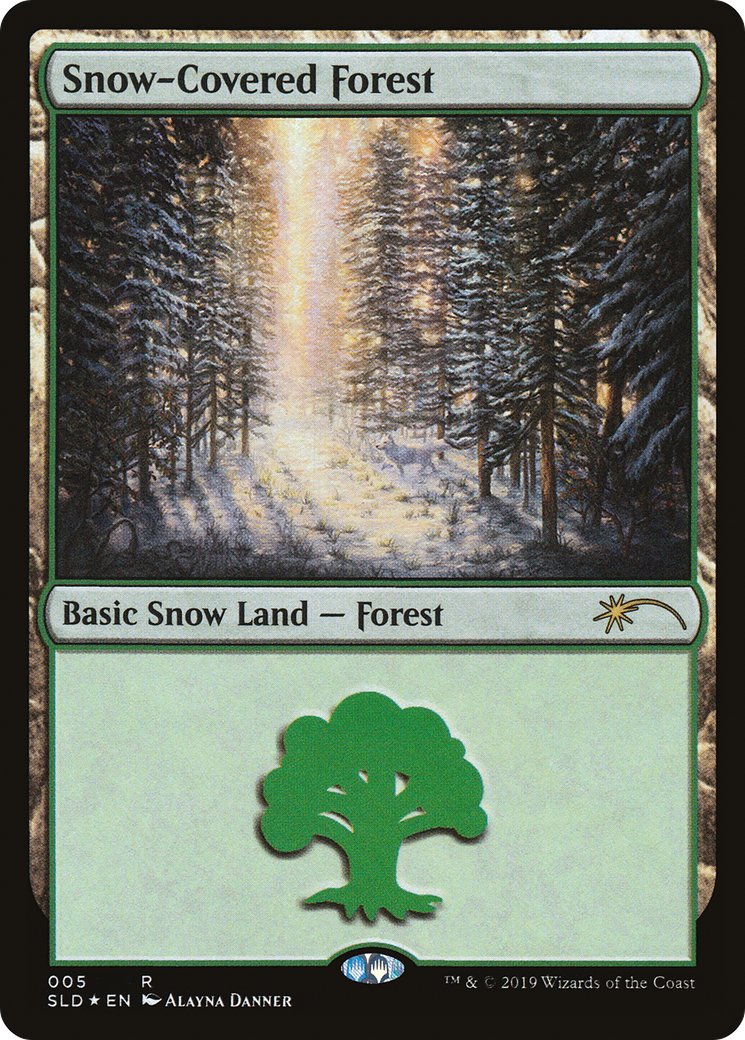 Snow-Covered Forest (SLD-005) [Secret Lair] Drop Foil MTG Single Wizards of the Coast