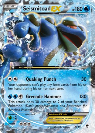 Seismitoad EX (20/111) Holofoil [XY: Furious Fists] Pokemon Single Pokémon