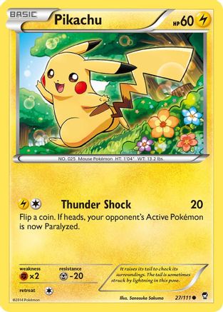 Pikachu (27/111) [XY: Furious Fists] Pokemon Single Pokémon