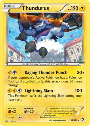 Thundurus (33/111) [XY: Furious Fists] Pokemon Single Pokémon