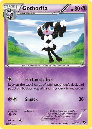 Gothorita (40/111) Reverse Holofoil [XY: Furious Fists] Pokemon Single Pokémon