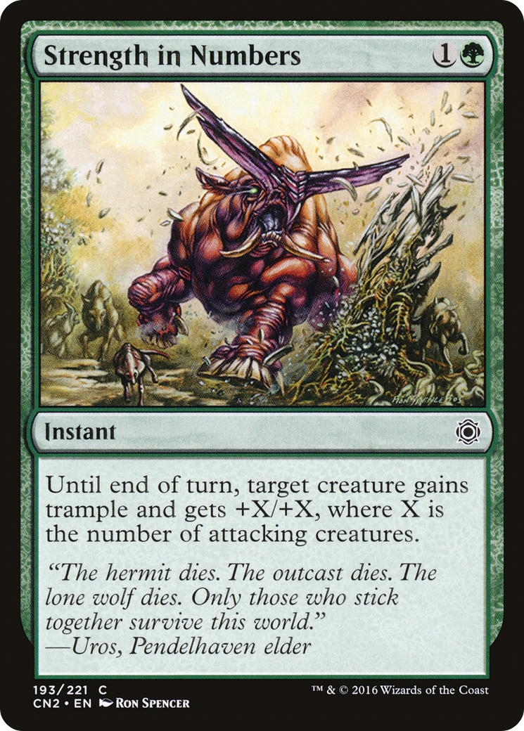 Strength in Numbers (CN2-193) [Conspiracy: Take the Crown] MTG Single Wizards of the Coast