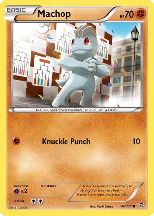 Machop (44/111) [XY: Furious Fists] Pokemon Single Pokémon