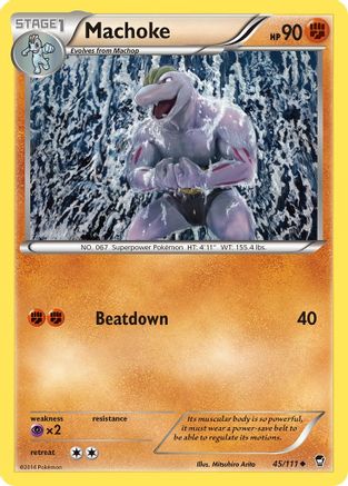 Machoke (45/111) Reverse Holofoil [XY: Furious Fists] Pokemon Single Pokémon