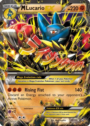 M Lucario EX (55/111) Holofoil [XY: Furious Fists] Pokemon Single Pokémon