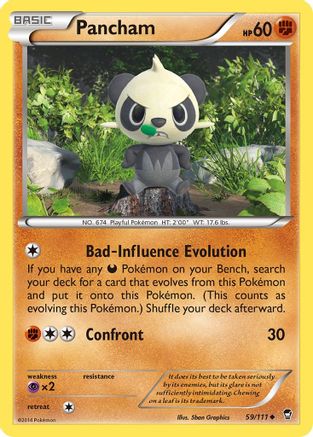 Pancham (59/111) [XY: Furious Fists] Pokemon Single Pokémon