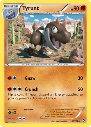 Tyrunt (61/111) [XY: Furious Fists] Pokemon Single Pokémon