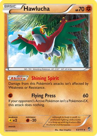 Hawlucha (63/111) Reverse Holofoil [XY: Furious Fists] Pokemon Single Pokémon