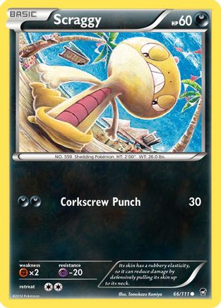 Scraggy (66/111) [XY: Furious Fists] Pokemon Single Pokémon
