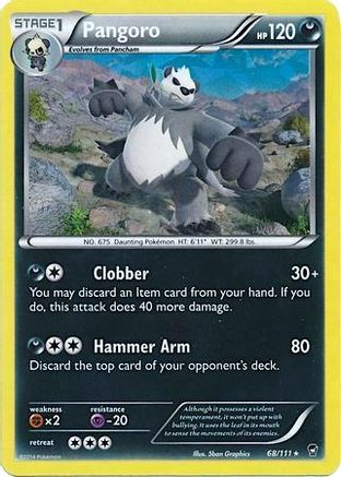 Pangoro - 68/111 (Cracked Ice Holo) () Holofoil [Misc: Deck Exclusives] Pokemon Single Pokémon