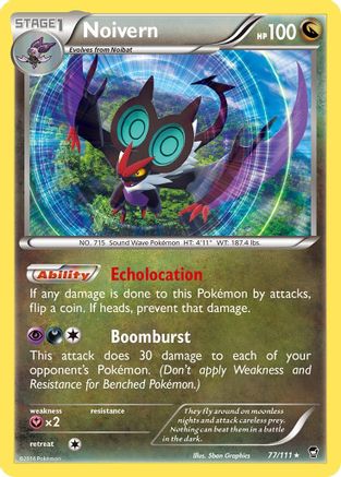 Noivern (77/111) Reverse Holofoil [XY: Furious Fists] Pokemon Single Pokémon