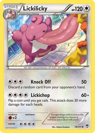 Lickilicky (79/111) Reverse Holofoil [XY: Furious Fists] Pokemon Single Pokémon