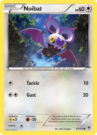 Noibat (87/111) [XY: Furious Fists] Pokemon Single Pokémon