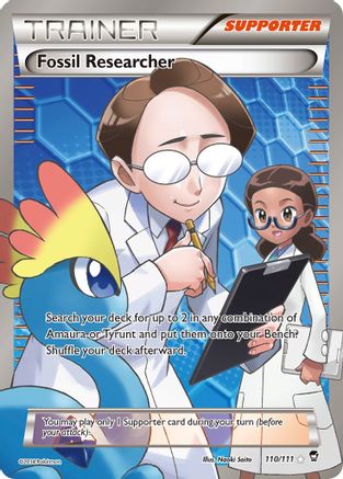 Fossil Researcher (110 Full Art) (110/111) - [XY: Furious Fists] Holofoil Pokemon Single Pokémon