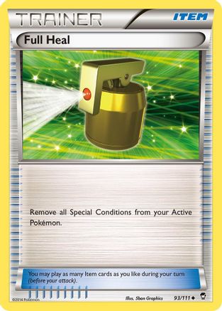 Full Heal (93/111) [XY: Furious Fists] Pokemon Single Pokémon