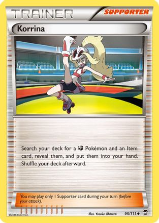 Korrina (95/111) [XY: Furious Fists] Pokemon Single Pokémon