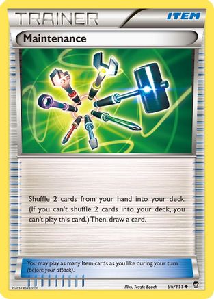 Maintenance (96/111) [XY: Furious Fists] Pokemon Single Pokémon