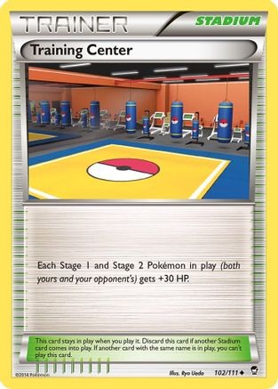 Training Center (102/111) Reverse Holofoil [XY: Furious Fists] Pokemon Single Pokémon