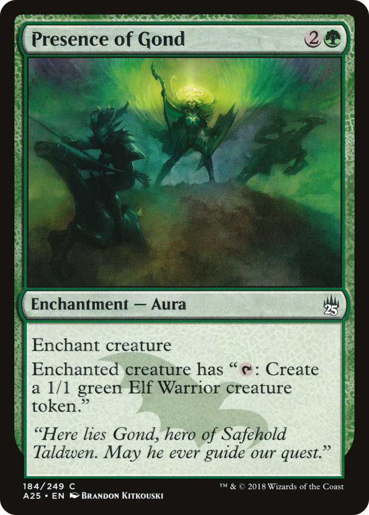 Presence of Gond (A25-184) [Masters 25] Foil MTG Single Wizards of the Coast