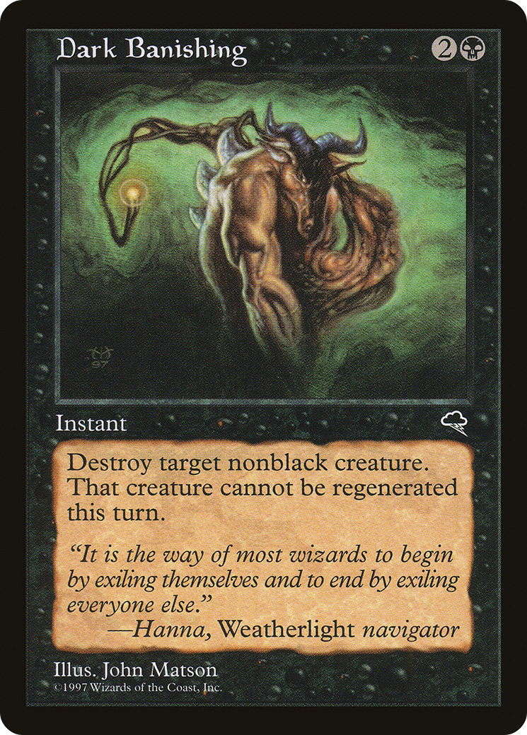 Dark Banishing (TMP-117) [Tempest] MTG Single Wizards of the Coast