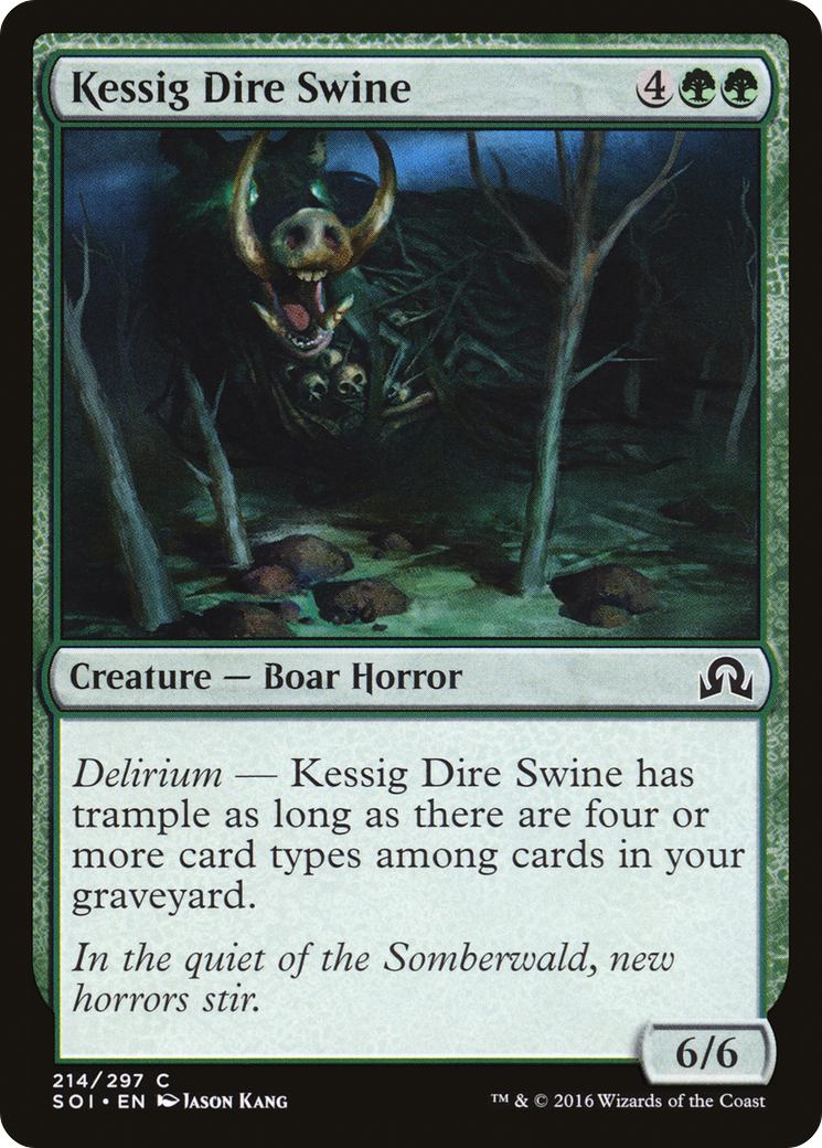 Kessig Dire Swine (SOI-214) [Shadows over Innistrad] MTG Single Wizards of the Coast