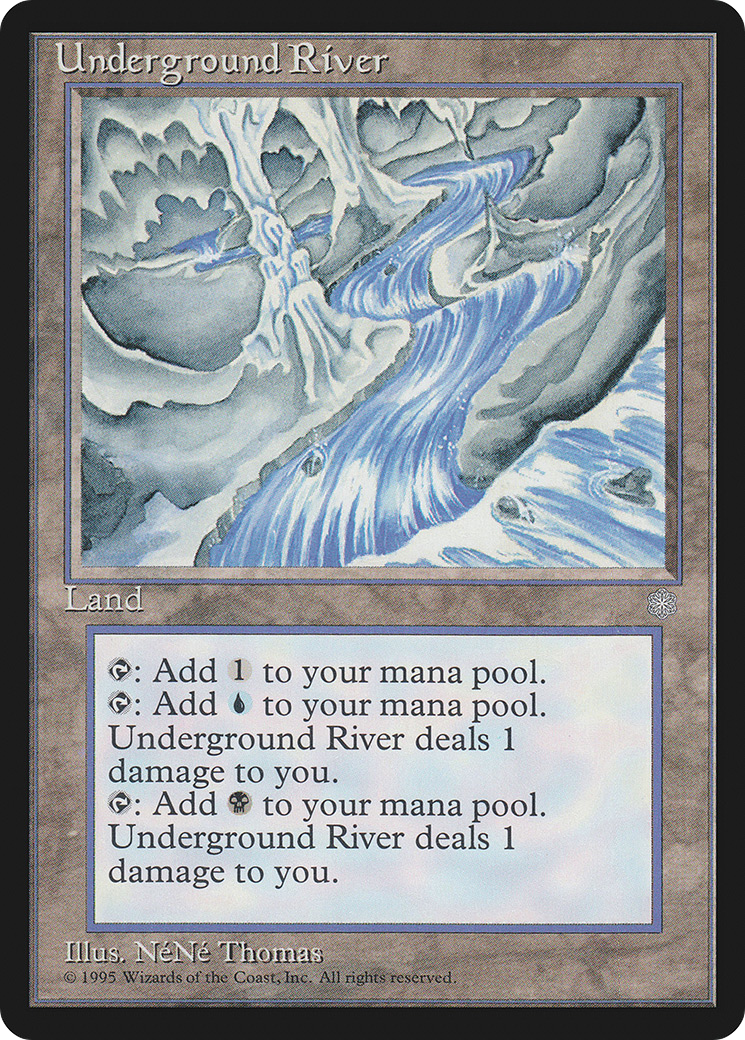 Underground River (ICE-357) [Ice Age] MTG Single Wizards of the Coast