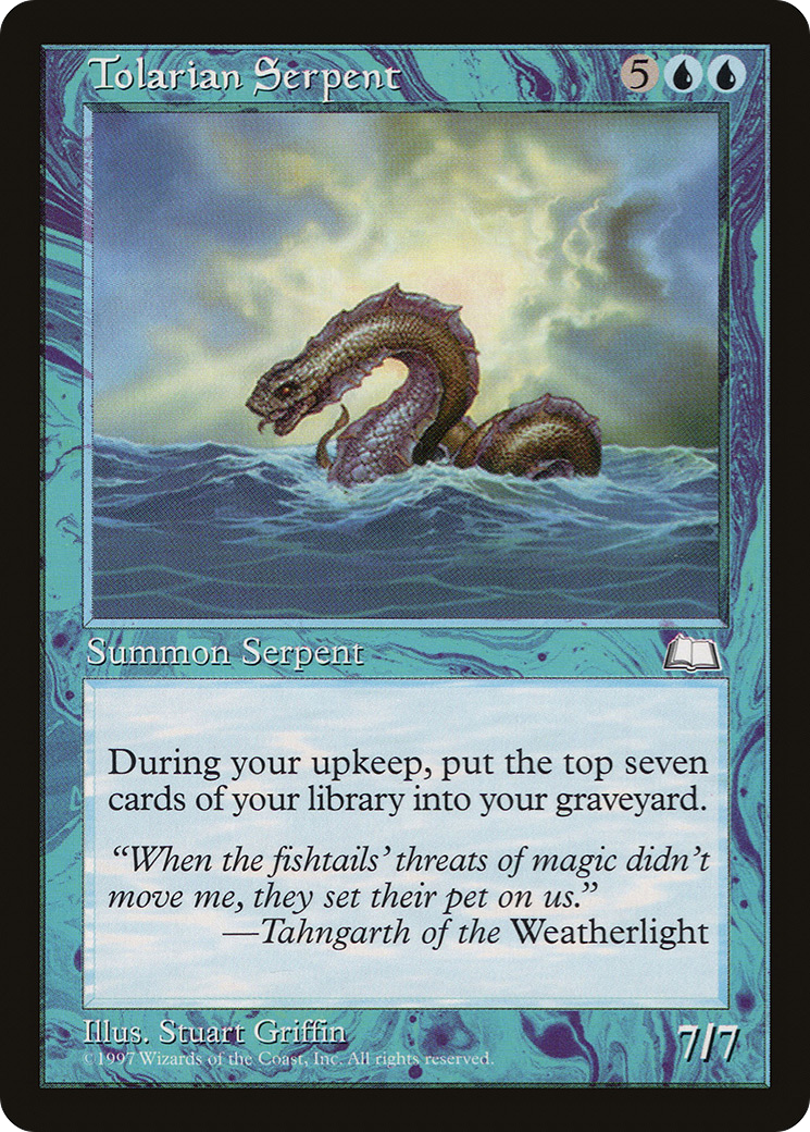 Tolarian Serpent (WTH-057) [Weatherlight] MTG Single Wizards of the Coast