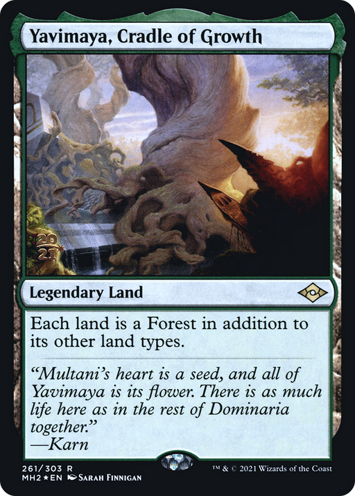 Yavimaya, Cradle of Growth (PRE-261) [Modern Horizons 2 Promos] Foil MTG Single Wizards of the Coast