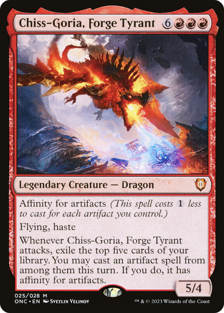 Chiss-Goria, Forge Tyrant (ONC-025) [Phyrexia: All Will Be One Commander] Foil MTG Single Wizards of the Coast