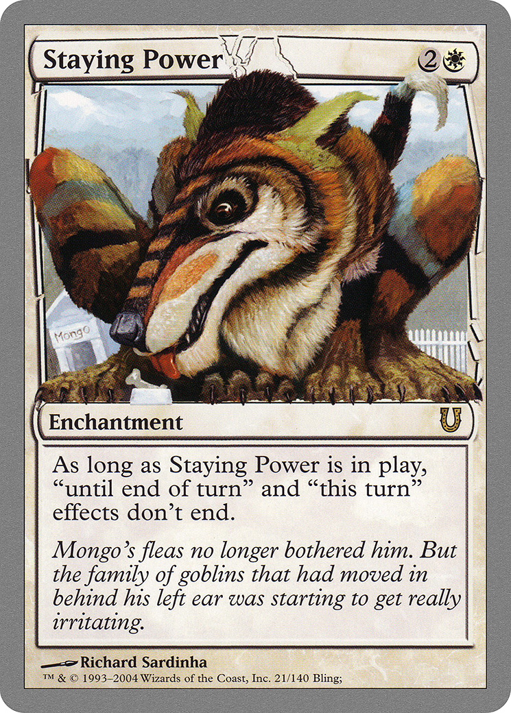 Staying Power (UNH-021) [Unhinged] MTG Single Wizards of the Coast