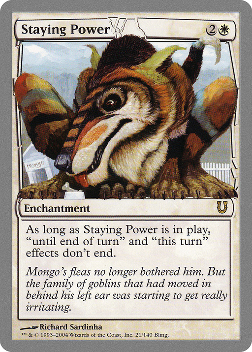 Staying Power (UNH-021) [Unhinged] MTG Single Wizards of the Coast