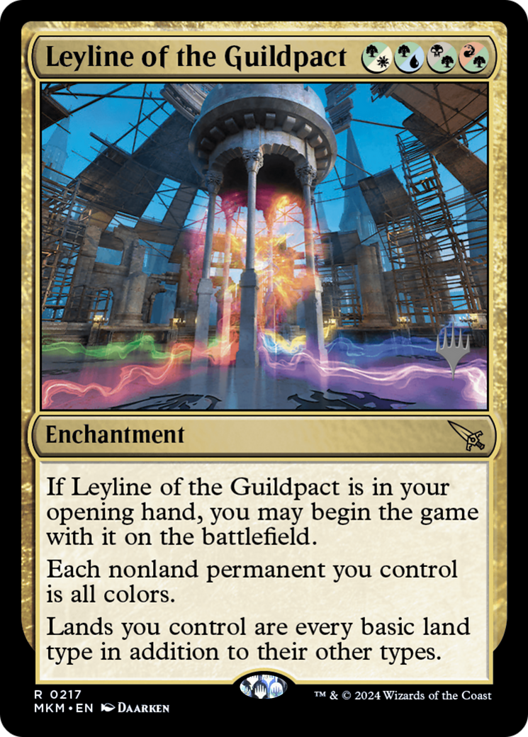 Leyline of the Guildpact (PPMKM-217) [Murders at Karlov Manor Promos] Foil MTG Single Wizards of the Coast