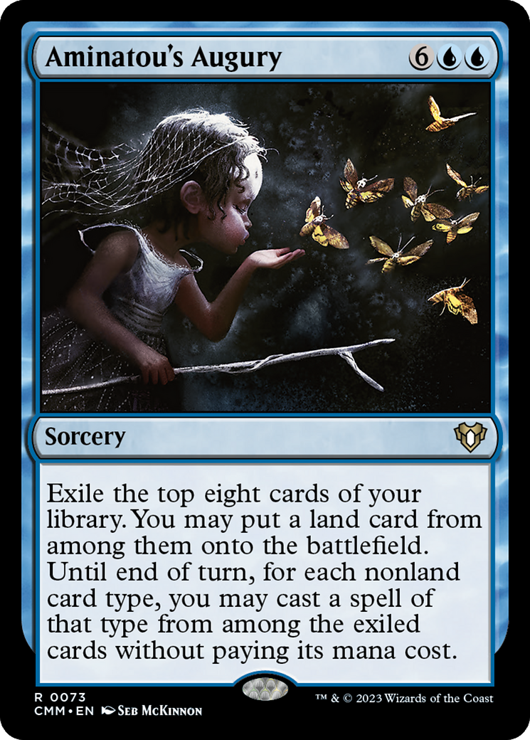 Aminatou's Augury (CMM-073) [Commander Masters] Foil MTG Single Wizards of the Coast