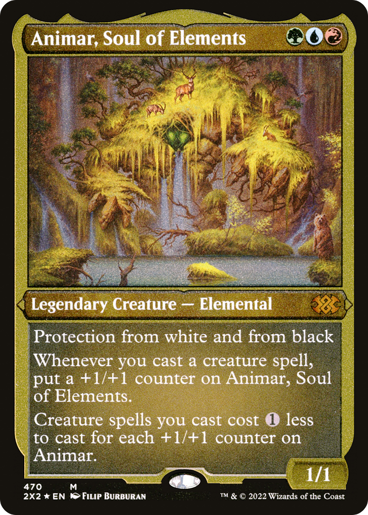 Animar, Soul of Elements (Foil Etched) (2X2-470) [Double Masters 2022] Foil MTG Single Wizards of the Coast