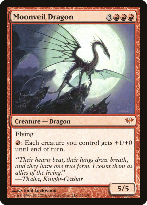 Moonveil Dragon (DKA-099) [Dark Ascension] MTG Single Wizards of the Coast