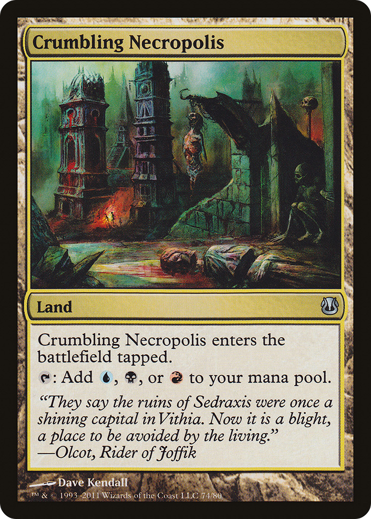 Crumbling Necropolis (DDH-074) [Misc] Duel Decks: Ajani vs. Nicol Bolas MTG Single Wizards of the Coast