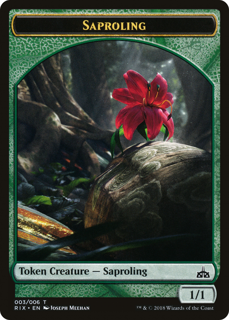 Saproling Token (003) (RIX-003) [Tokens] Rivals of Ixalan Tokens MTG Single Wizards of the Coast